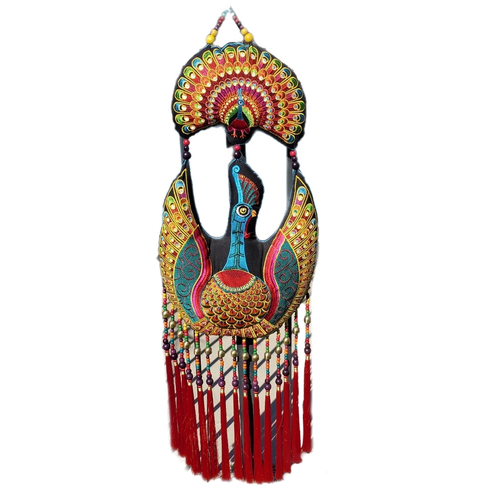 Large Peacock Wall Hanging